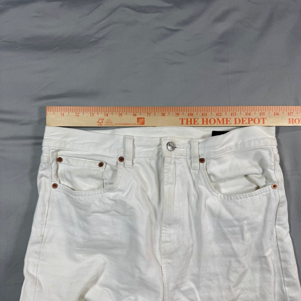 ALLSAINTS Mari Boys Jean High Rise Straight‎ Leg Jeans White W29 - Picture 5 of 12